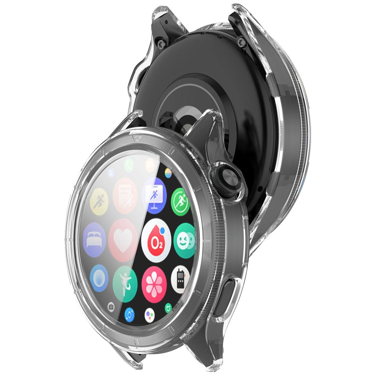 Etui z wbudowanym szkłem Bizon Case Watch Adamo do Xiaomi Watch S4